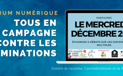 Compte-Rendu du Forum numérique Tous en Campagne Contre les Discriminations 2020 disponible !